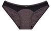 Marl Bikini Brief with Lace