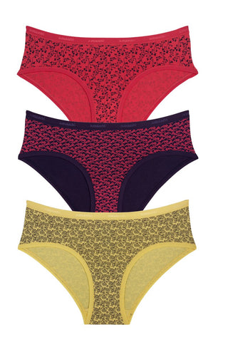 Printed Cotton Hipsters - Wide Band (New Fit)