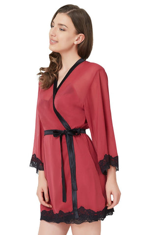 Satin and Lace Robe